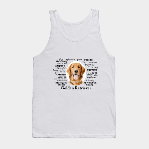 Golden Retriever Traits Tank Top by You Had Me At Woof